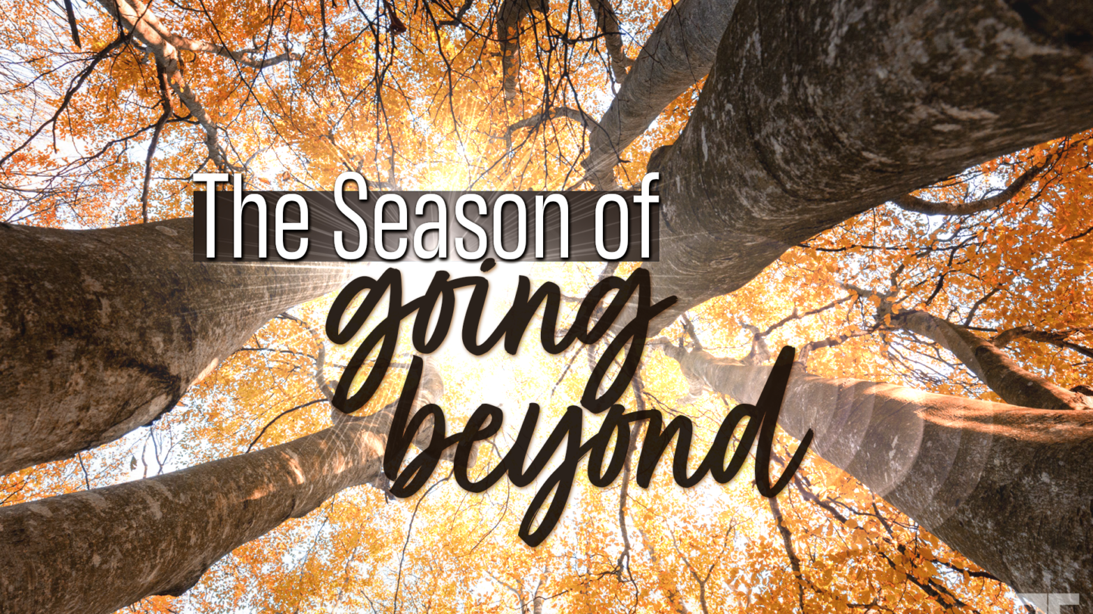 The Season of Going Beyond